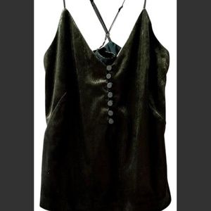 W by Worth - Green Velvet Tank